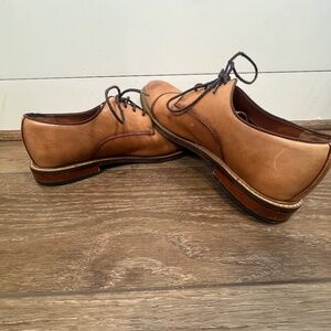 Vince Camuto Lamson Cap Toe Oxford Mens Dress Shoes Cognac 10.5 WIDE